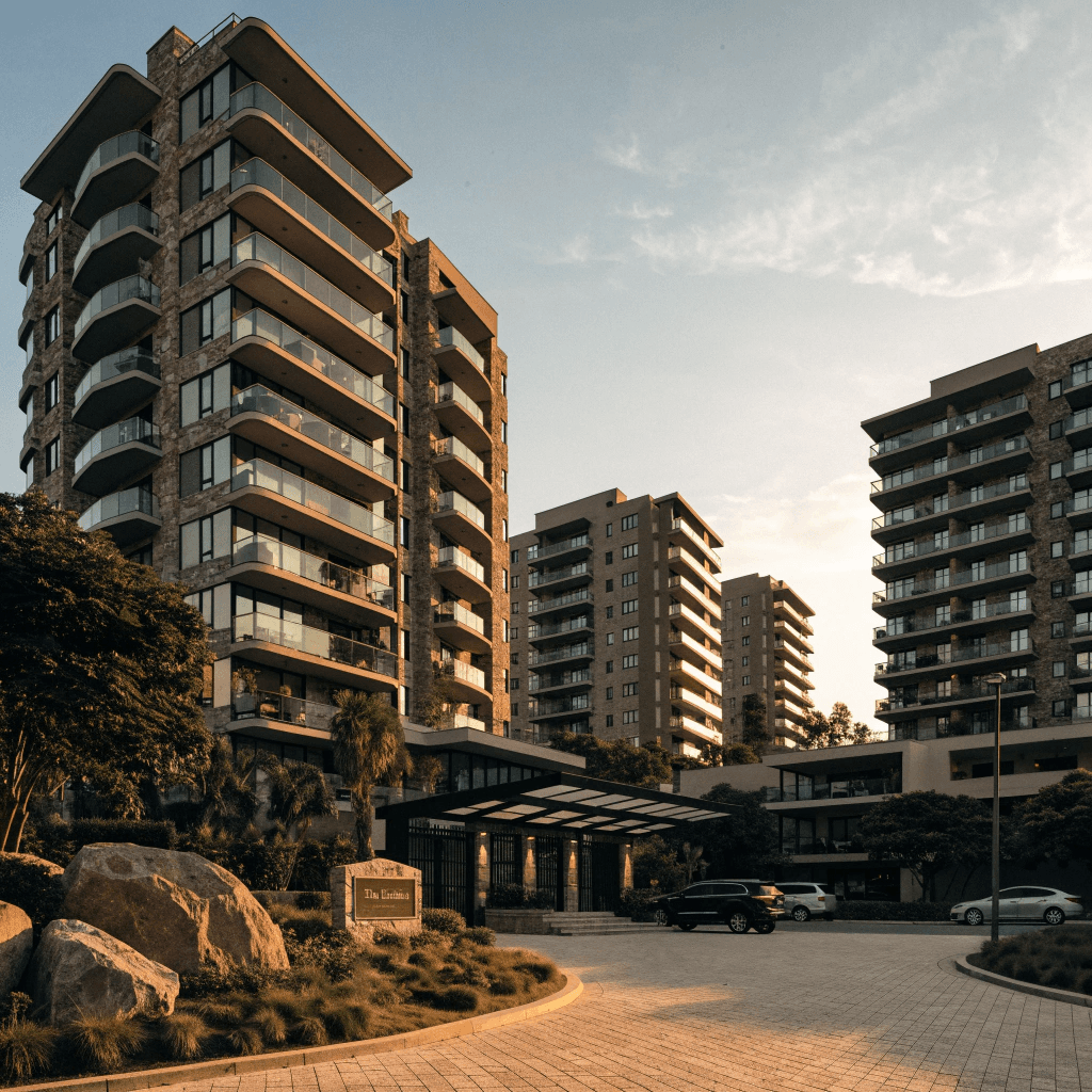 Residential development used in a sample property campaign